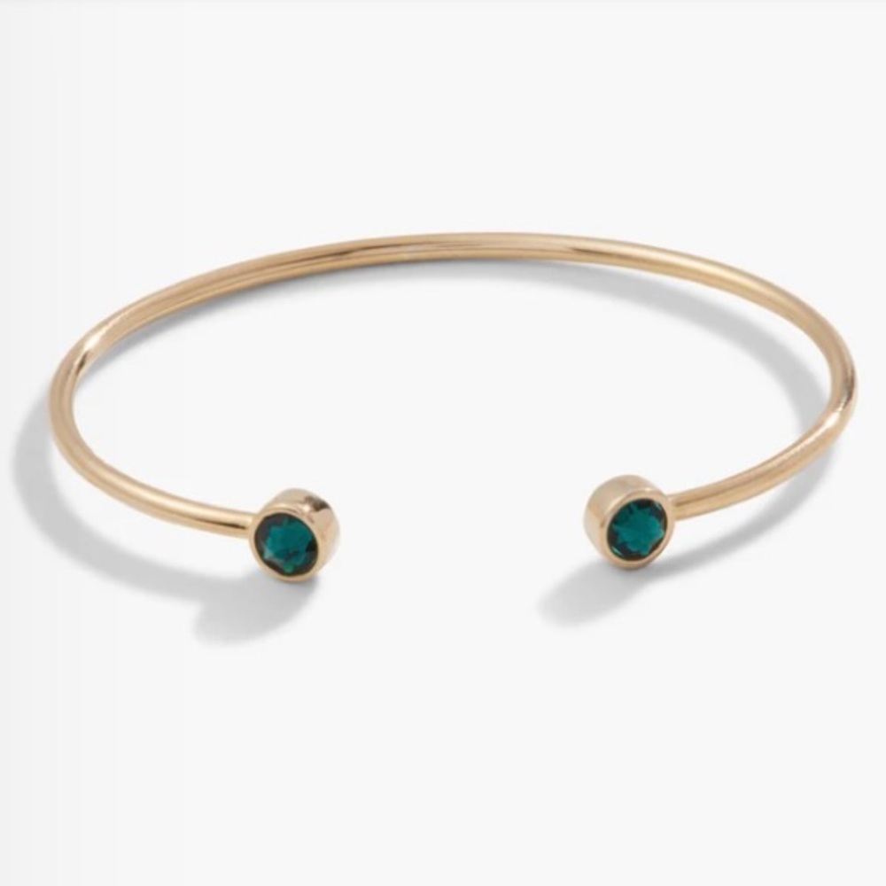 Emerald Flex Cuff Bracelet